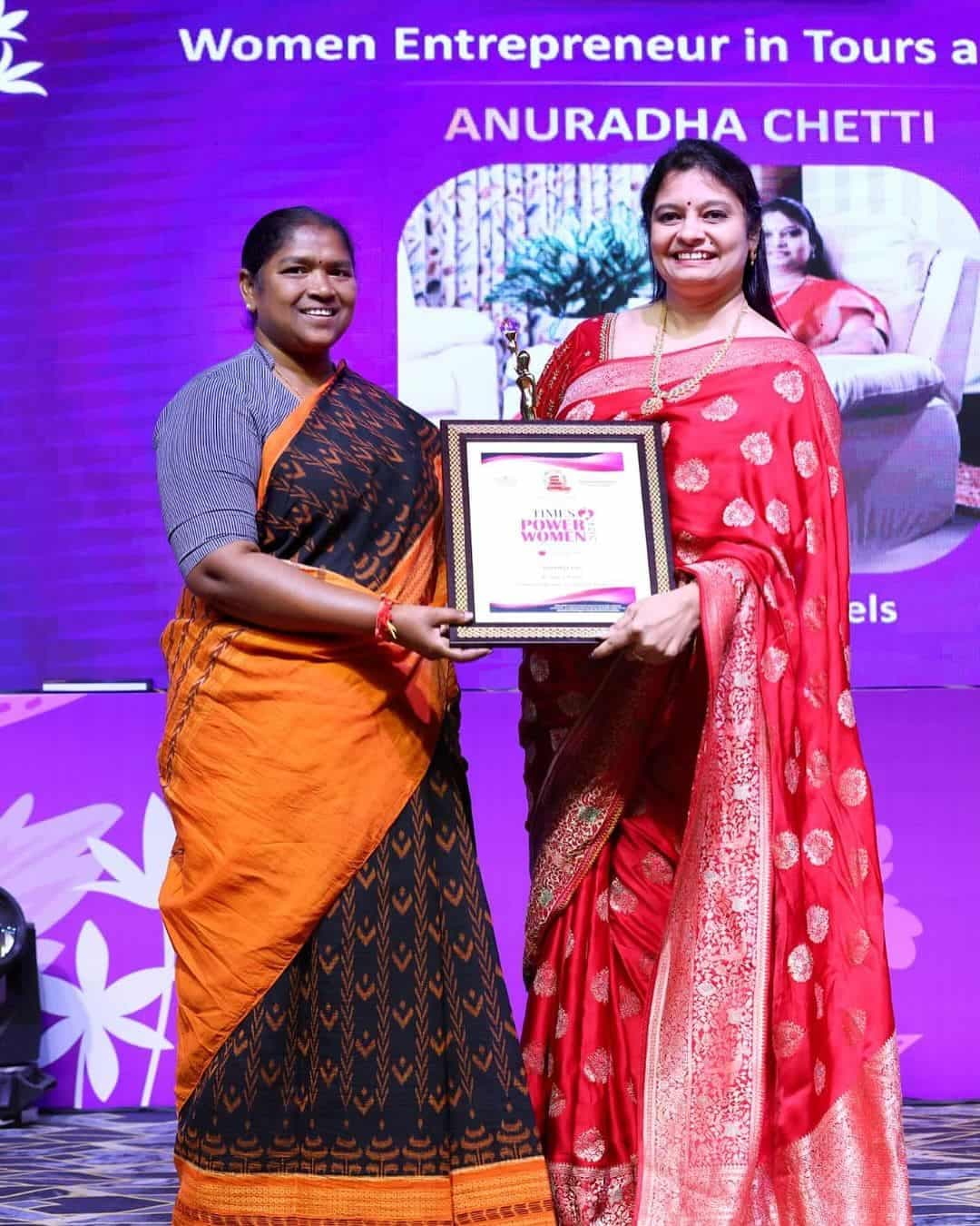RL Tours and Travels' founder recognised as Women Entrepreneur in Tours and Travels at the Times Power Women awards