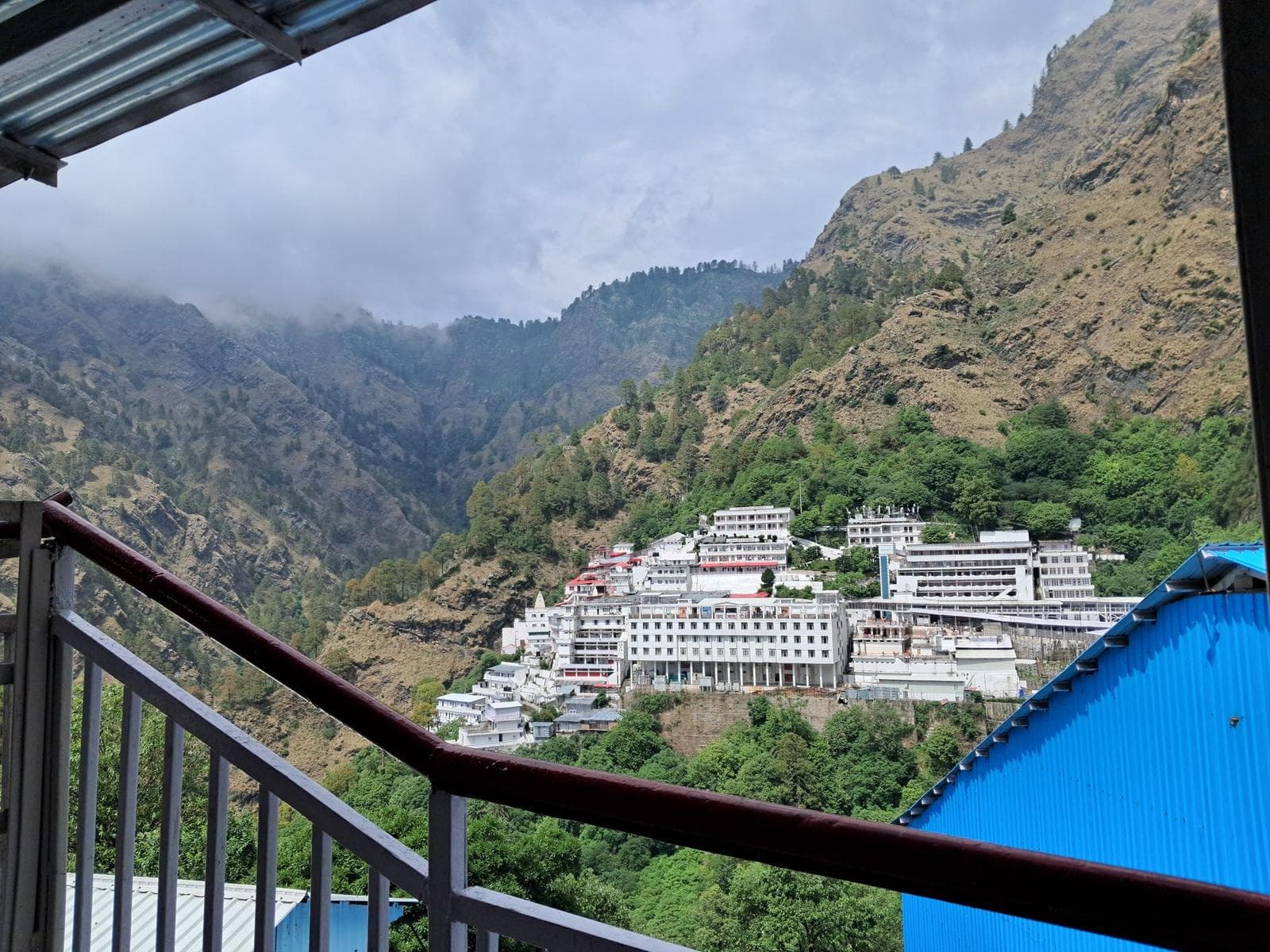 Shri Mata Vaishno Devi Bhawan shrine complex in the Trikuta hills, Katra