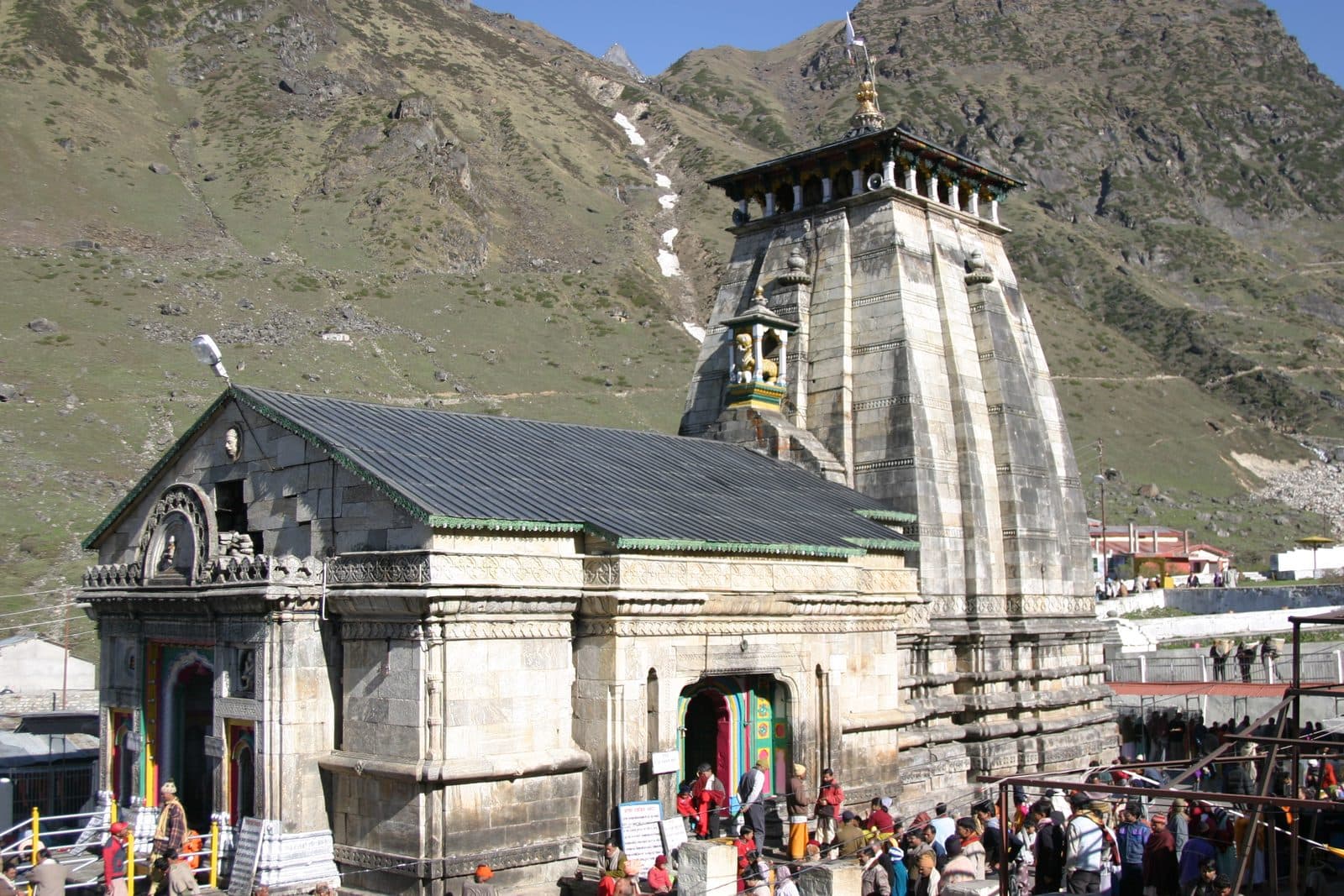 Kedarnath Temple set against the Himalayas, Uttarakhand