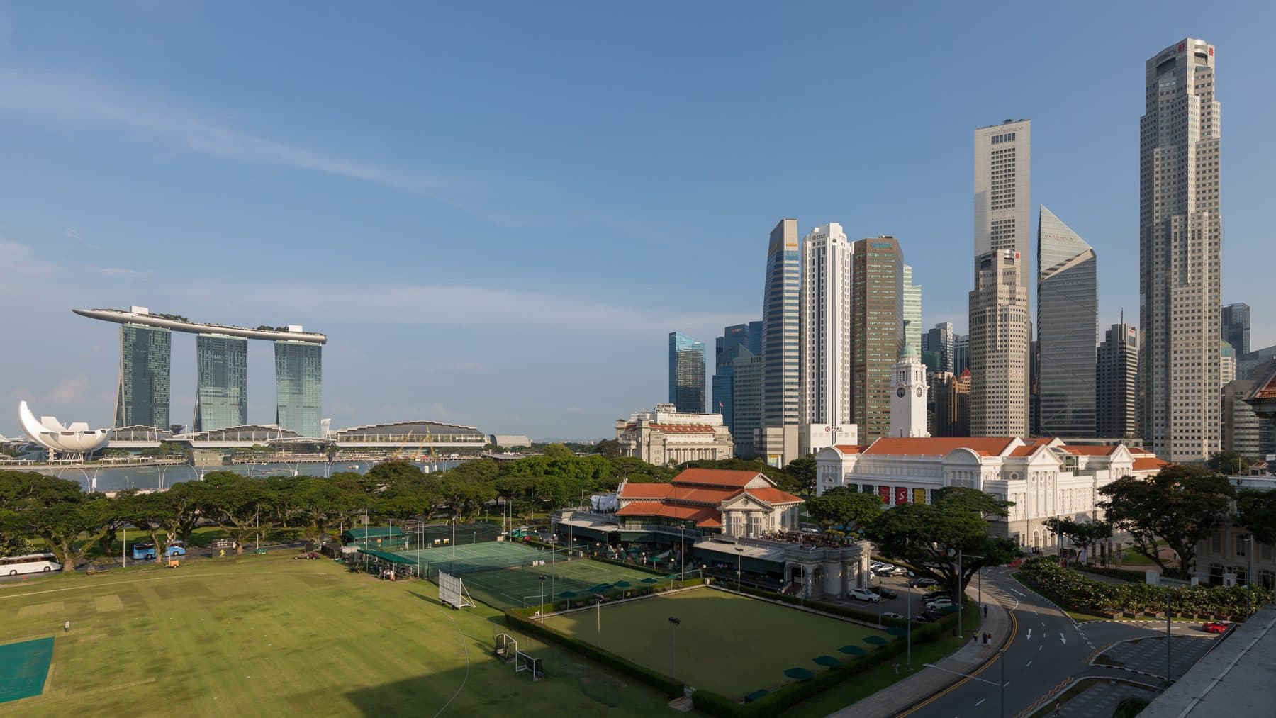 Marina Bay Sands and the Central Business District skyline, Singapore